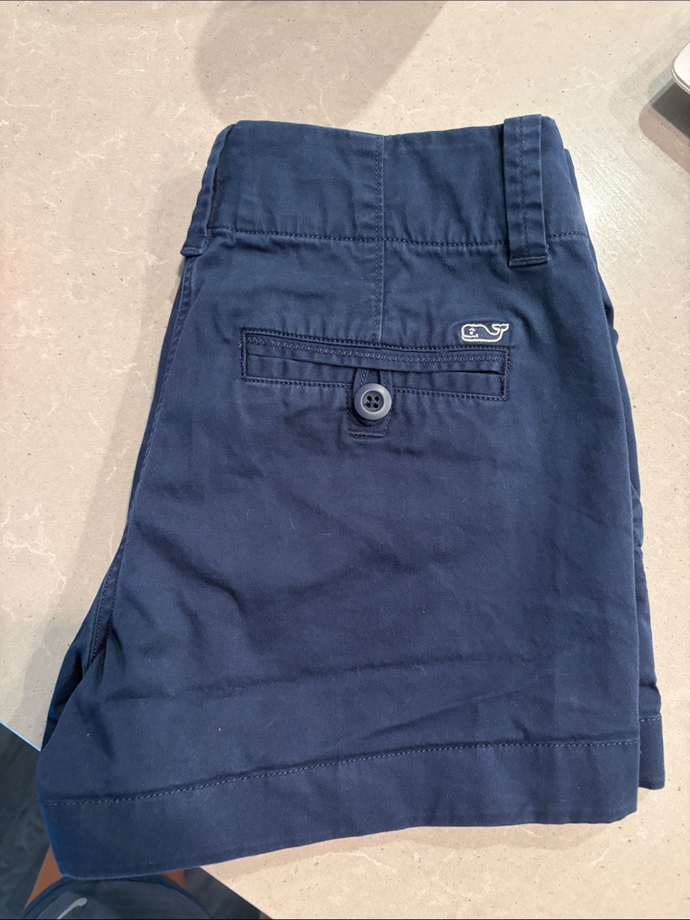 Vineyard Vines Navy Men's Chinos with Embroidered Whale